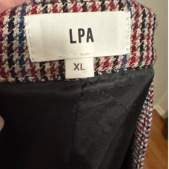 LPA Slim Trouser in Khaki & Maroon XL - Picture 6 of 9